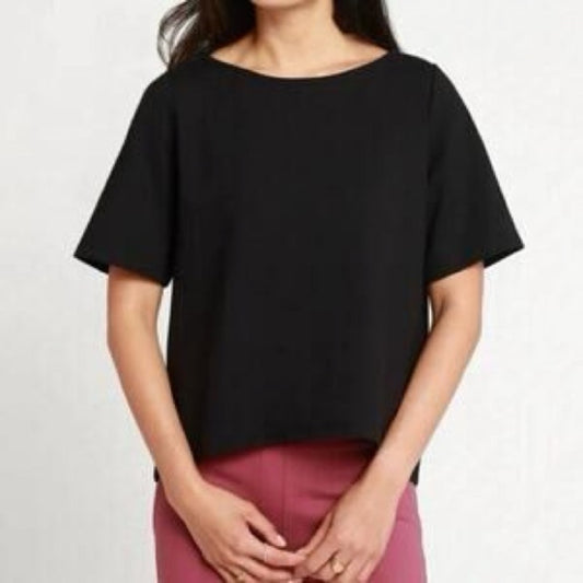 NWOT SUZE S-XL Betabrand Classic Yoga Black Short Sleeve Women's Top