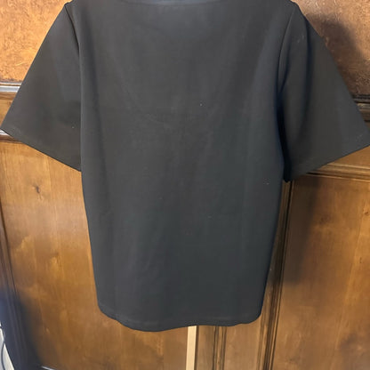 NWOT SUZE S-XL Betabrand Classic Yoga Black Short Sleeve Women's Top