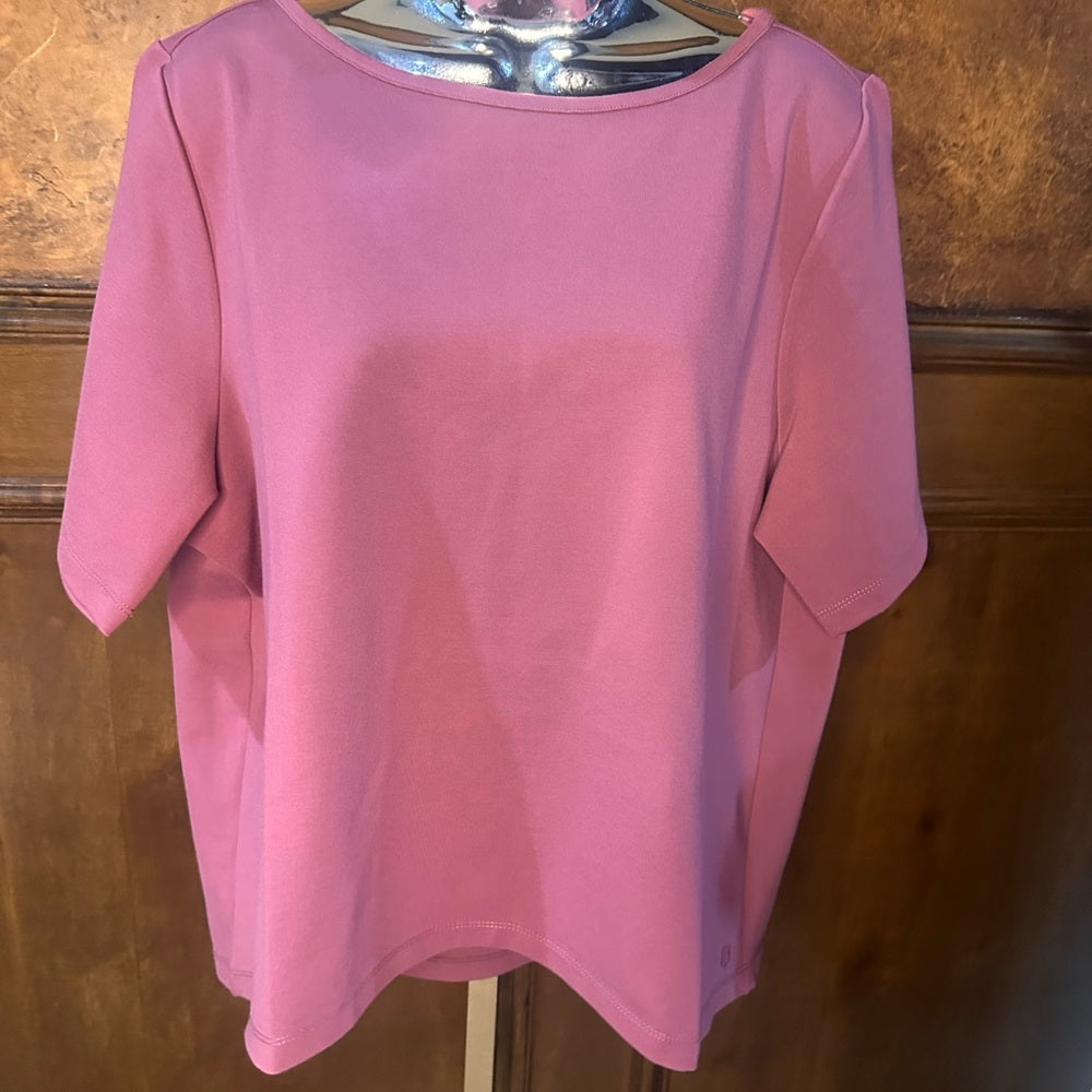 NWOT SIZE XL Betabrand Mauve and Black Women's Jersey Top