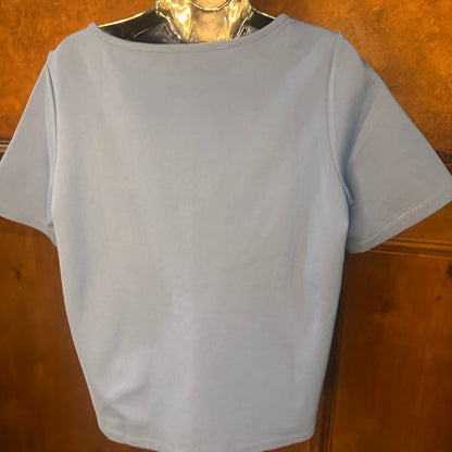 NWOT SIZE S-XL Betabrand Blue Short Sleeve Tee