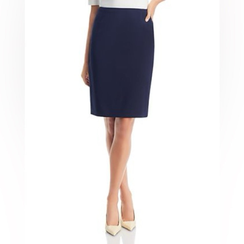 NWT SIZE 14 Hugo Boss Elegant Dark Blue Pencil Skirt