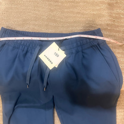 NWT SIZE 36 Sandro Men's Blue Drawstring Trousers