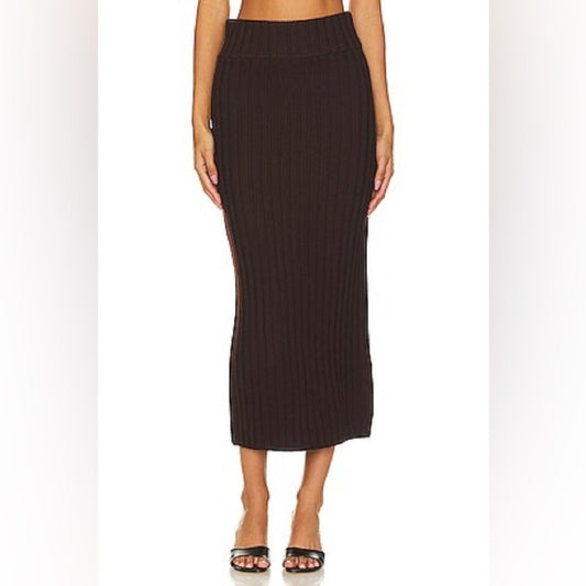 NWT SIZE S Misa Los Angeles Chocolate Pencil Skirt
