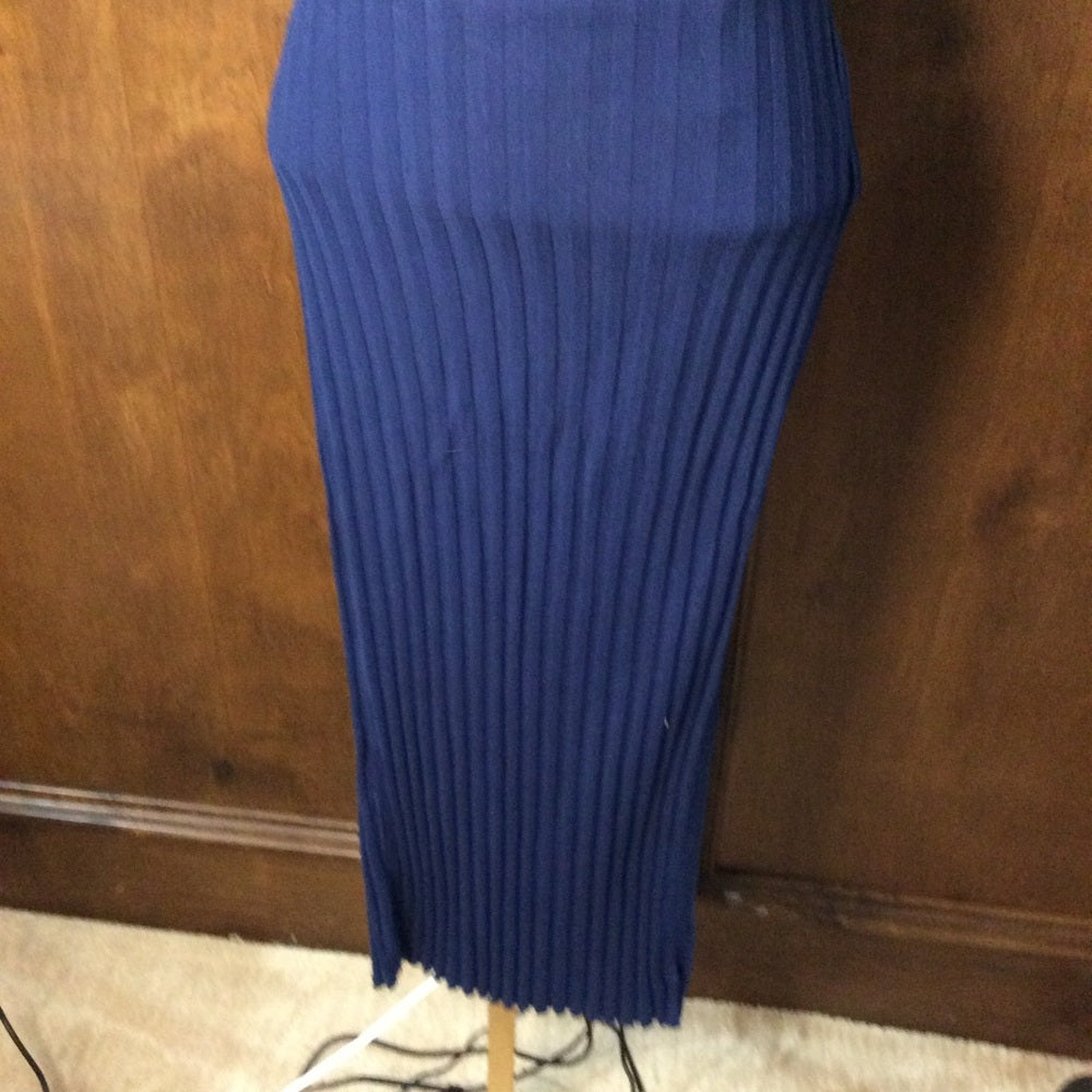 NWT SIZE S Cotton Citizen Royal Blue Midi Skirt