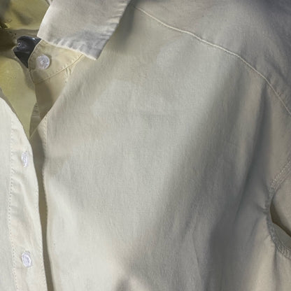 SIZE 2/6 Elegant Asymmetrical Yellow Shirt Dress