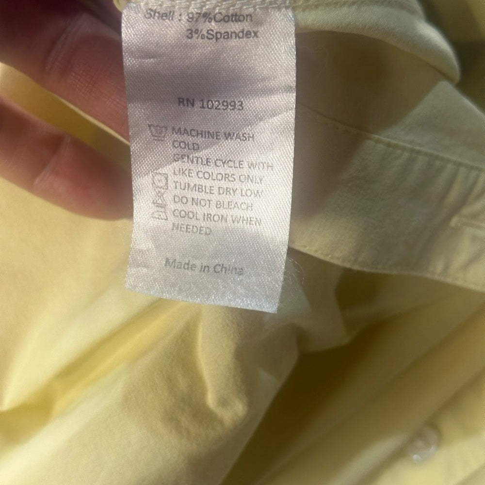 SIZE 2/6 Elegant Asymmetrical Yellow Shirt Dress