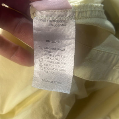 SIZE 2/6 Elegant Asymmetrical Yellow Shirt Dress