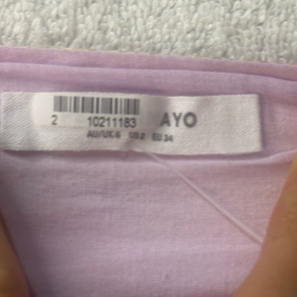 NWT SIZE 2/4 Peppermayo Abstract Pink and Cream Mini Dress