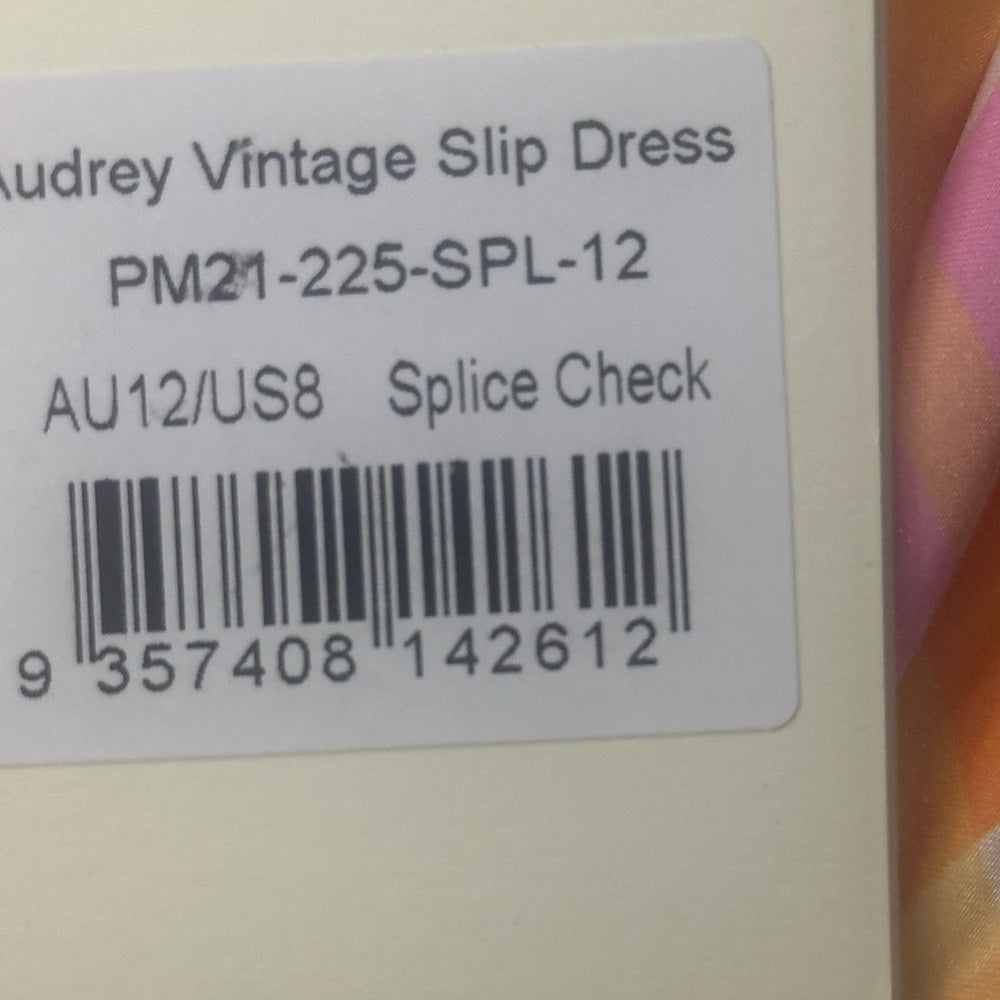 NWT SIZE 4/8 Peppermayo Asymmetrical Plaid Dress in Pink and Yellow