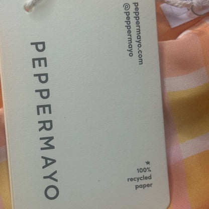 NWT SIZE 4/8 Peppermayo Asymmetrical Plaid Dress in Pink and Yellow