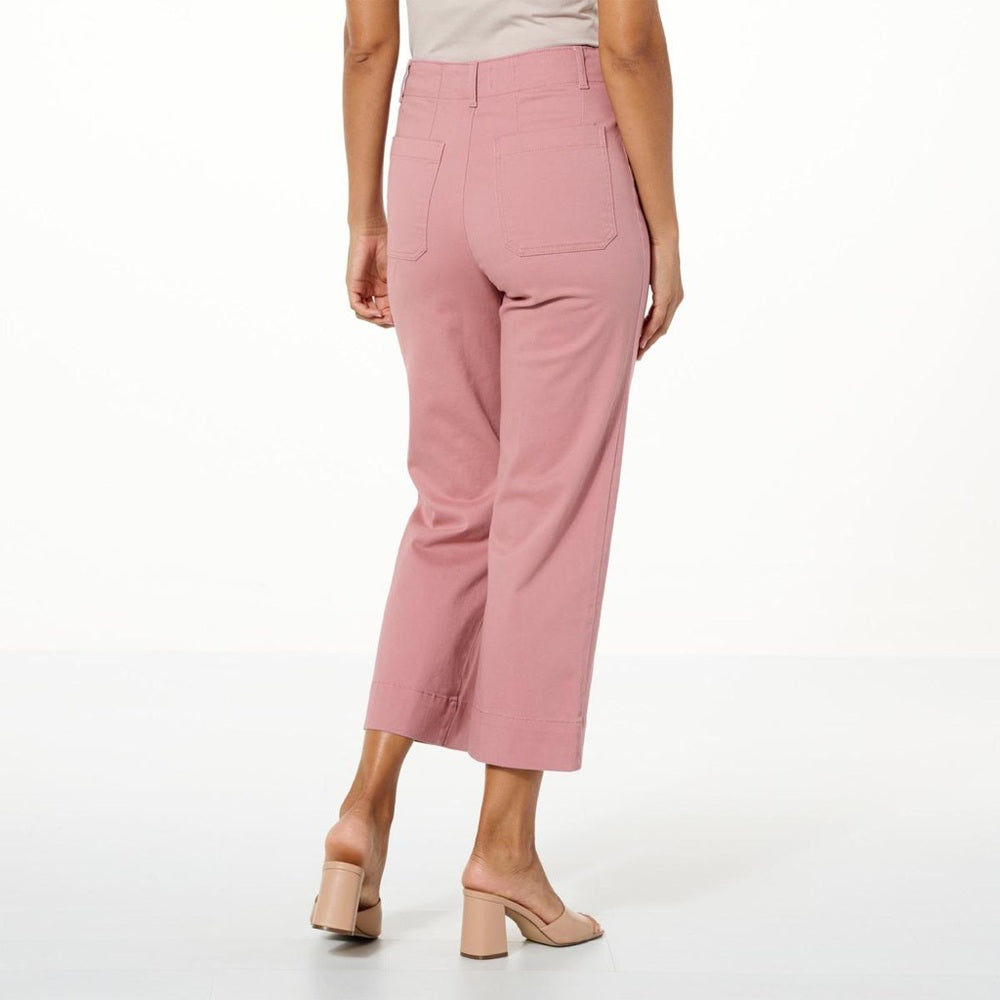 NWT SIZE 12 Kathy Ireland Pink Ankle Pants