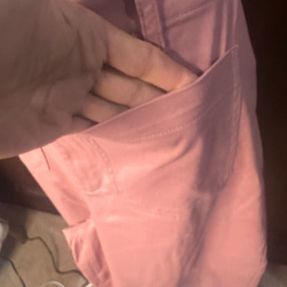 NWT SIZE 12 Kathy Ireland Pink Ankle Pants