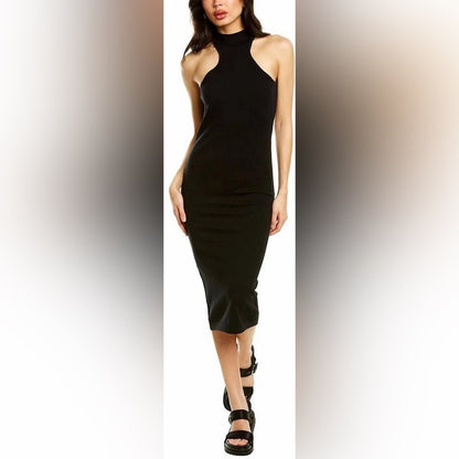 NWT SIZE S 525 America Elegant Black Midi Dress