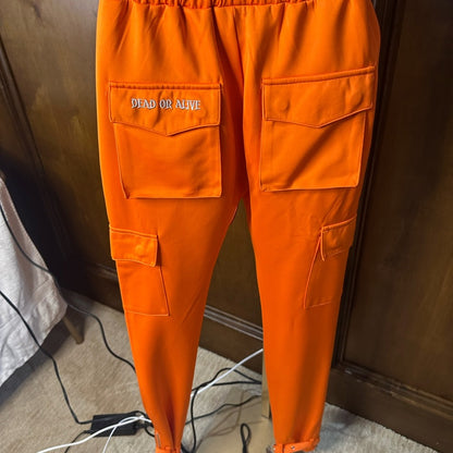 NWT SIZE 28 LIMITED EDITION Bold Orange Men's Cargo Pants