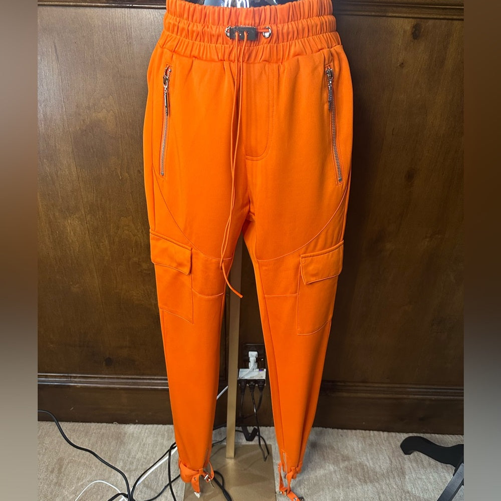 NWT SIZE 28 LIMITED EDITION Bold Orange Men's Cargo Pants