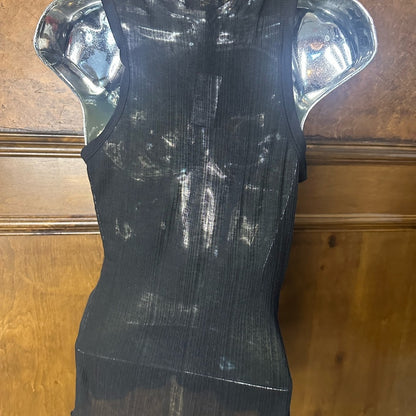 NWT SIZE 3/L  Sleek Black Tank Top