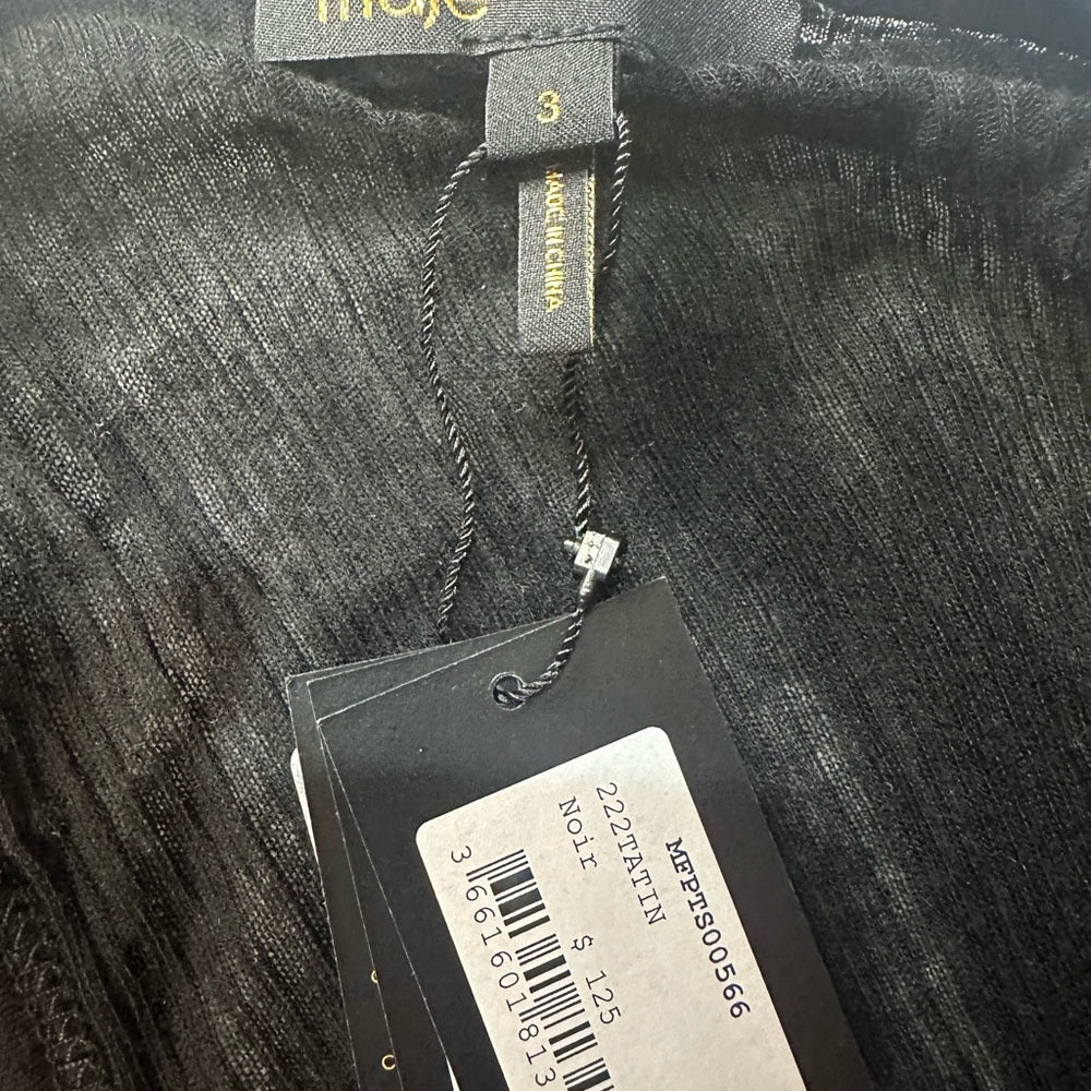 NWT SIZE 3/L  Sleek Black Tank Top