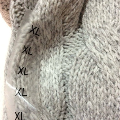 NWT SIZE XL PIOMBO Charcoal Cable Knit Turtleneck Sweater