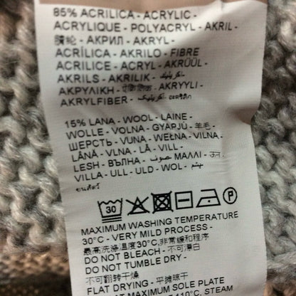 NWT SIZE XL PIOMBO Charcoal Cable Knit Turtleneck Sweater