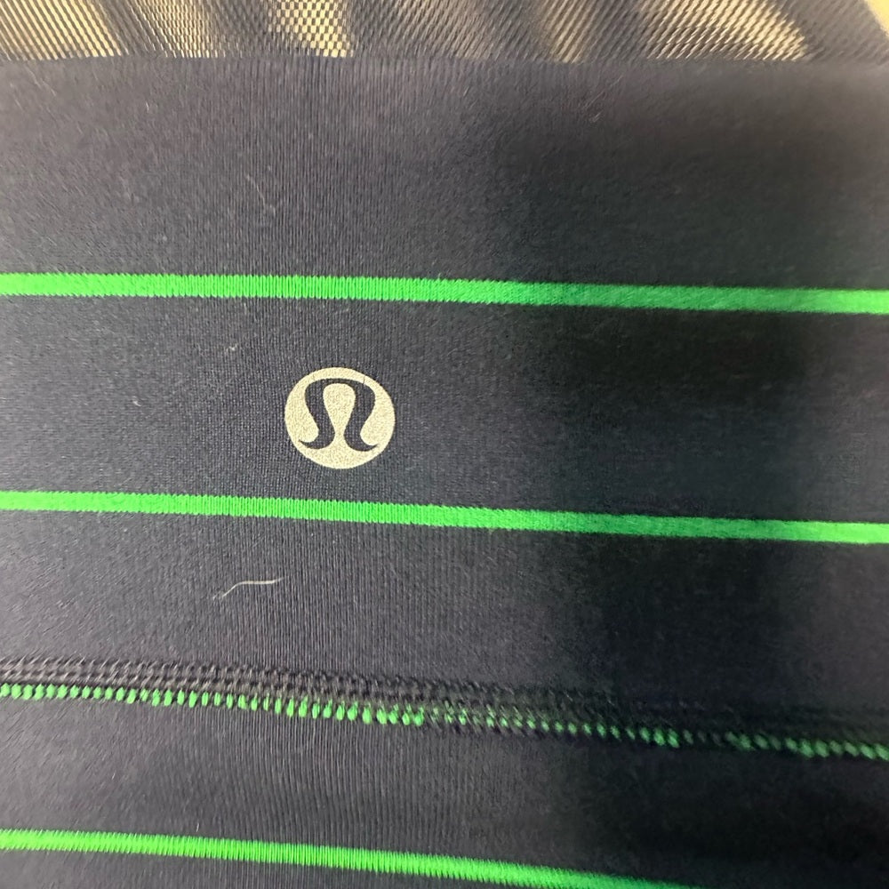 NWOT SIZE S  athletica Navy and Green Striped Tank Top