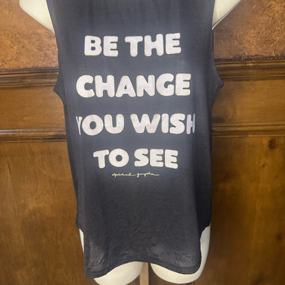 NWOT SIZE S Spiritual Gangster Charcoal Motivational Muscle Tee