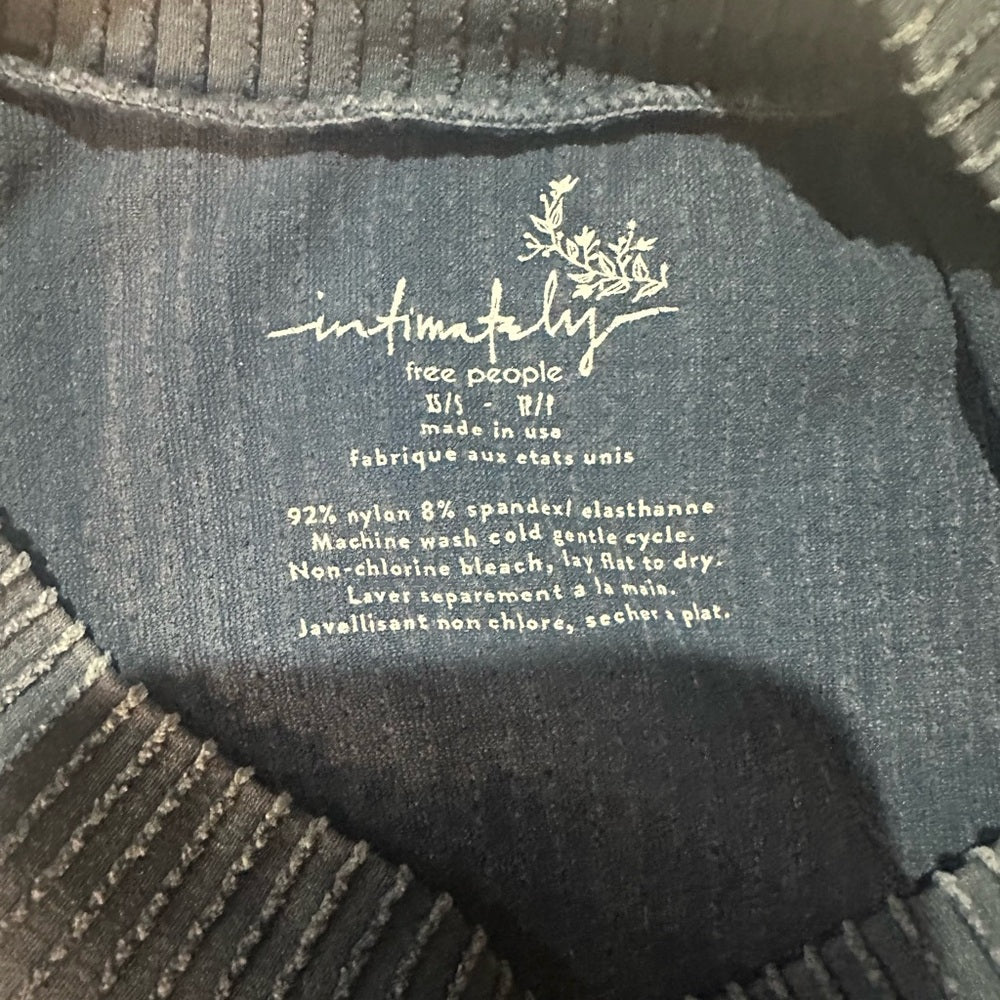 NWOT SIZE S/P Free People Light Blue Cold Shoulder Long Sleeve Top