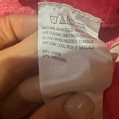 NWT SIZE XS Colleen Lopez Coral Leaf Print Midi Skirt