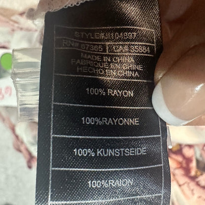 NWT SIZE XS BB Dakota Floral Cold Shoulder Blouse - Cream and Red