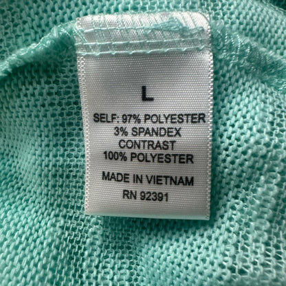 NWOT SIZE L Weavers Mint and Yellow Striped Tank Top