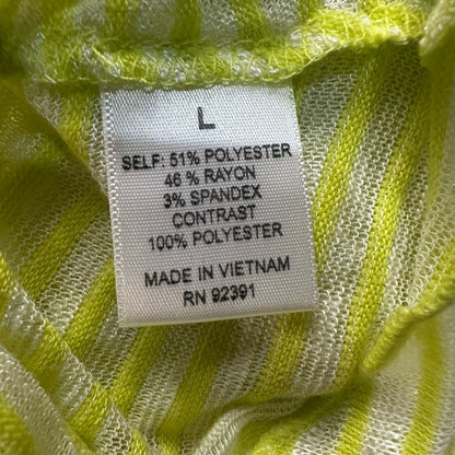 NWOT SIZE L Weavers Vibrant Yellow and Pink Tank Top