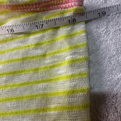 NWOT SIZE L Weavers Vibrant Yellow and Pink Tank Top