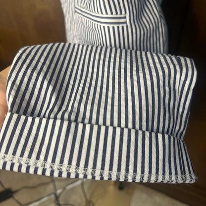 NWT SIZE 4 J. Crew Black and White Striped Capris