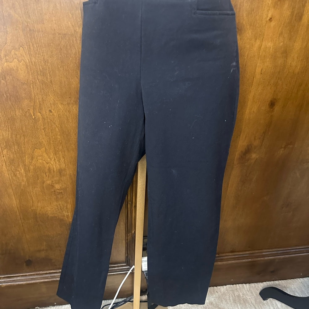 SIZE 6 Talbots Classic Black Cropped Pants
