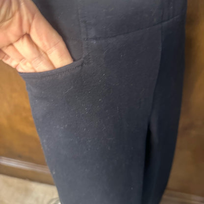 SIZE 6 Talbots Classic Black Cropped Pants