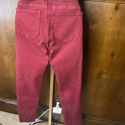 NWT SIZE 2/26 Tractr Burgundy Skinny Jeans