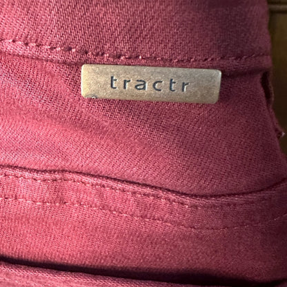 NWT SIZE 2/26 Tractr Burgundy Skinny Jeans