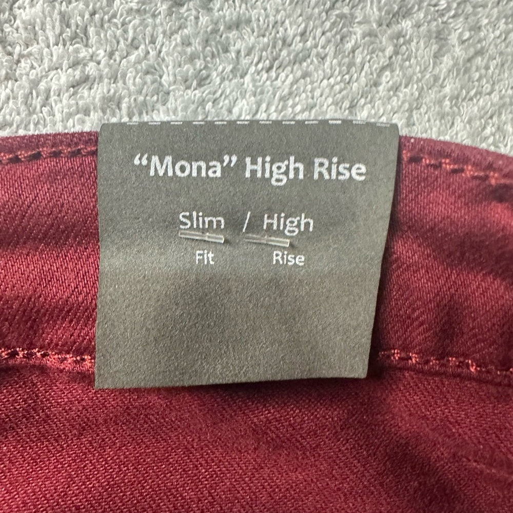 NWT SIZE 2/26 Tractr Burgundy Skinny Jeans