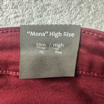 NWT SIZE 2/26 Tractr Burgundy Skinny Jeans