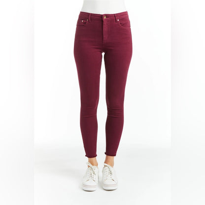 NWT SIZE 2/26 Tractr Burgundy Skinny Jeans