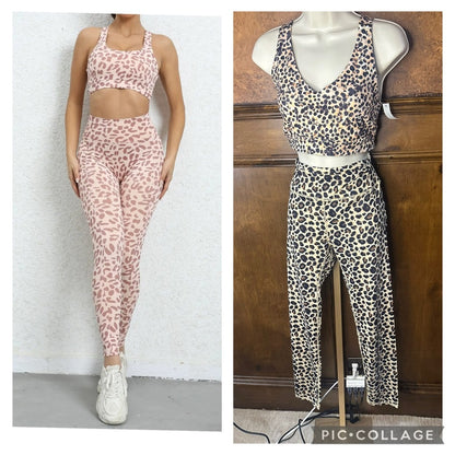 NWT SIZE L Chic Leopard Print Women's Leggings