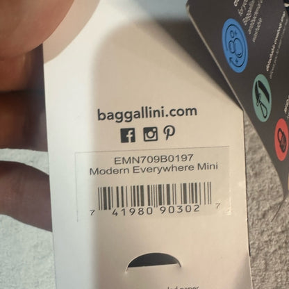 NWT SIZE OS Baggallini Floral Crossbody Bag in Pink and Black