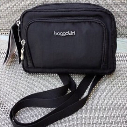 NWT SIZE OS Baggallini Black Crossbody Bag