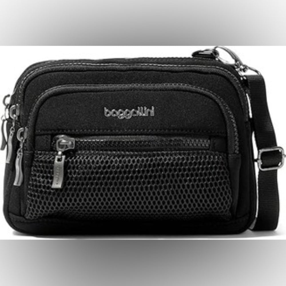 NWT SIZE OS Baggallini Black Crossbody Bag