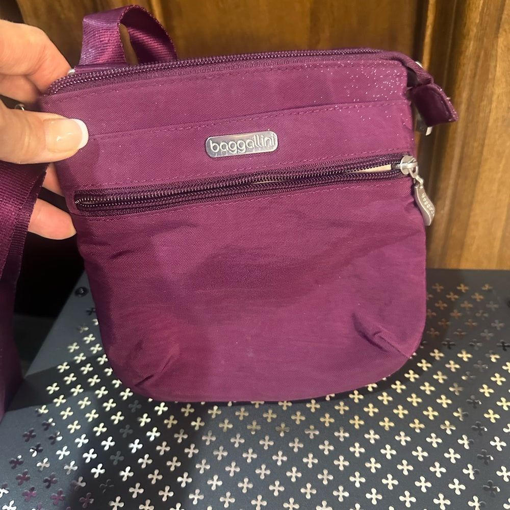 NWOT SIZE OS Baggallini Purple Crossbody Bag