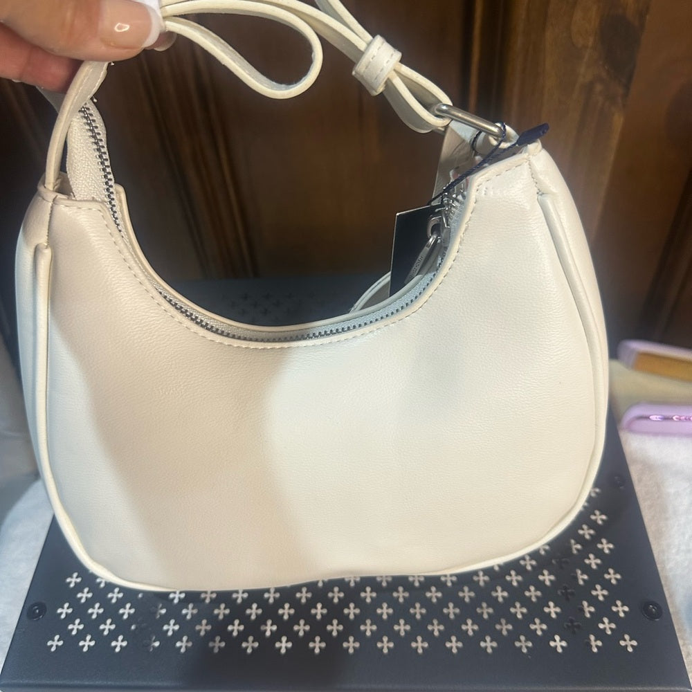 NWT SIZE OS French Connection Cream Shoulder Bag