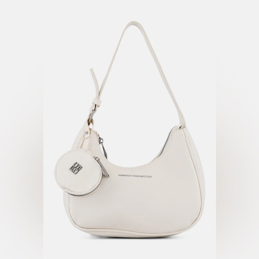 NWT SIZE OS French Connection Cream Shoulder Bag