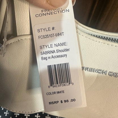NWT SIZE OS French Connection Cream Shoulder Bag