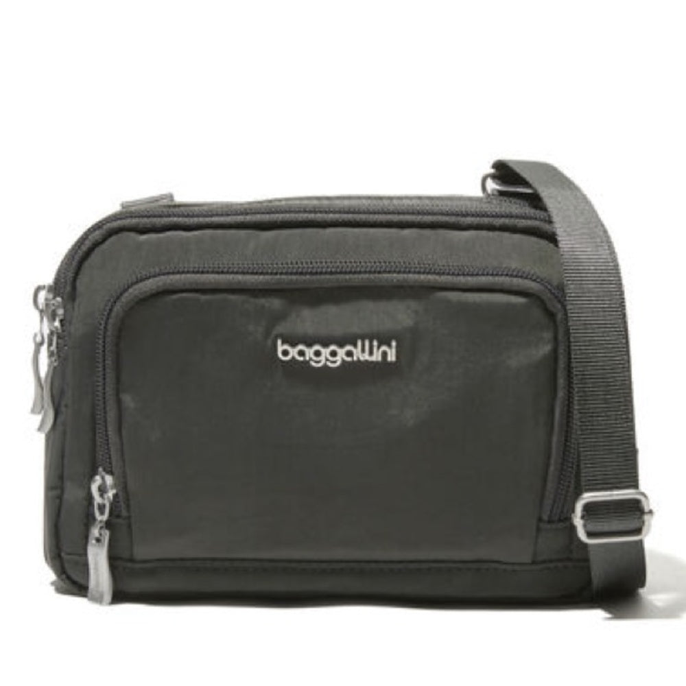 NWT SIZE OS Baggallini Black Messenger Bag