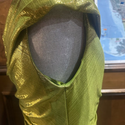 NWT SIZE 8 Glamorous One-Shoulder Gold Dress