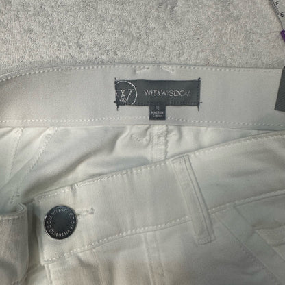 NWT SIZE S Wit & Wisdom Classic White Women's Bermudas
